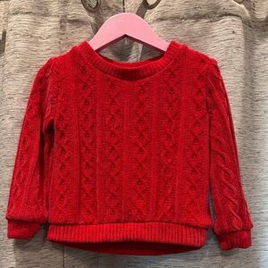 🚨2/$10🚨Wonder Nation Red Cable Knit Sweater